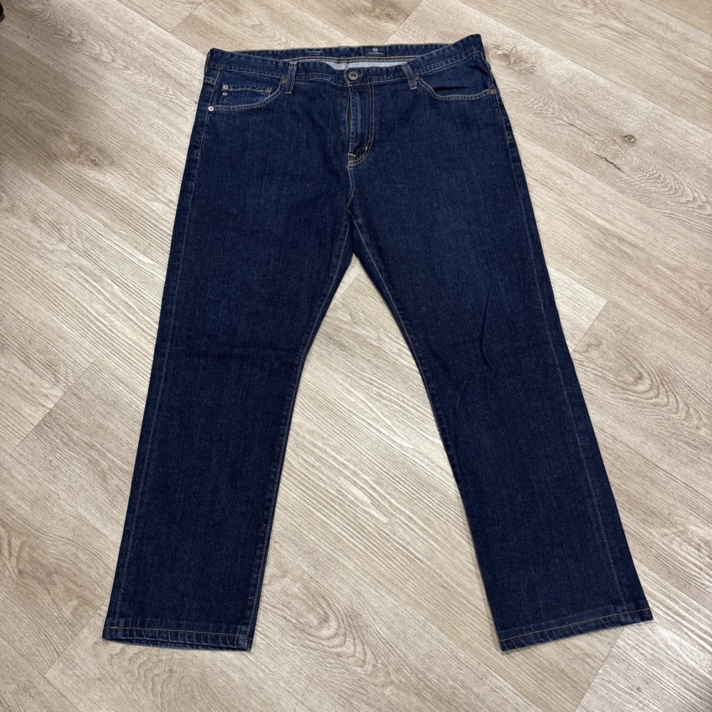 AG Adriano Goldschmied Everett Slim Straight Jeans 38x32(3828) Dark Blue Denim